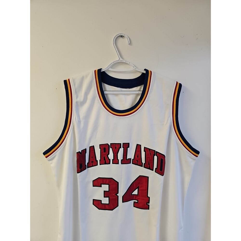 Mitchell & Ness Hardwood Classics 1985-86 Maryland #34 Len Bias Jersey Size 56 - Picture 4 of 9